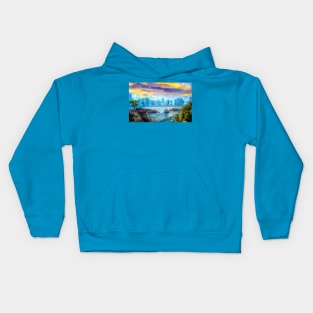 Blue Skyline Kids Hoodie